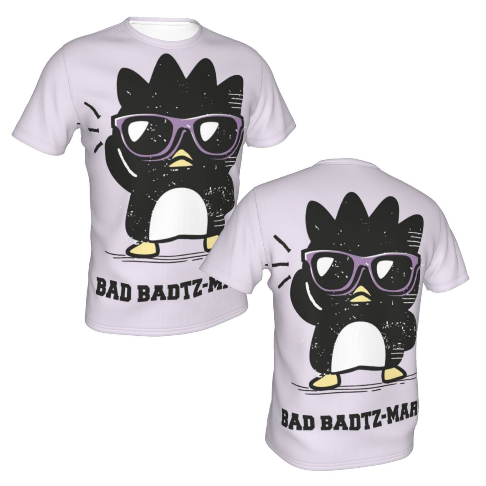 Unisex Badtz Maru T Shirts 3D Printed Short Sleeve Shirts Casual Graphics Tees For Adult Men Women